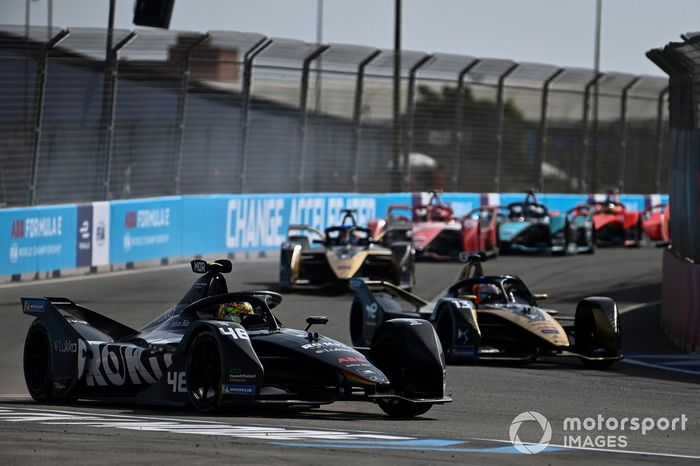 Edoardo Mortara, Venturi Racing, Silver Arrow 02, Antonio Felix da Costa, DS Techeetah, DS E-Tense FE21, Jean-Eric Vergne, DS Techeetah, DS E-Tense FE21