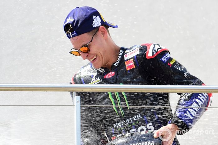 Podio: ganador Fabio Quartararo, Yamaha Factory Racing