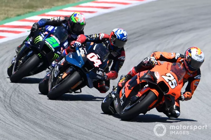 Raúl Fernández devant Andrea Dovizioso et Franco Morbidelli