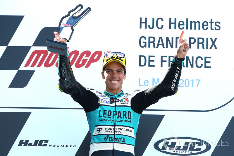 Podium: race winner Joan Mir, Leopard Racing