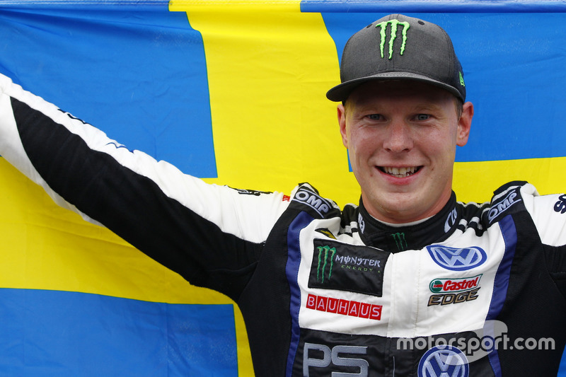 Le vainqueur Johan Kristoffersson, PSRX Volkswagen Sweden, VW Polo GTi