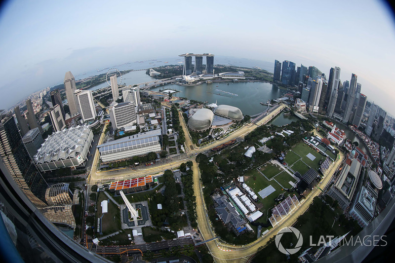 Aerial view from the 66th floor of the Swissotel