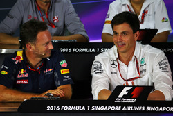 Christian Horner, Red Bull Racing, Teamchef; Toto Wolff, Mercedes AMG F1, Motorsportchef