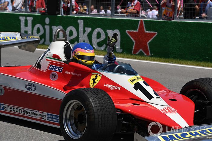 Jacques Villeneuve, drives his Fathers 1978 Canadian GP winning Ferrari 312T3