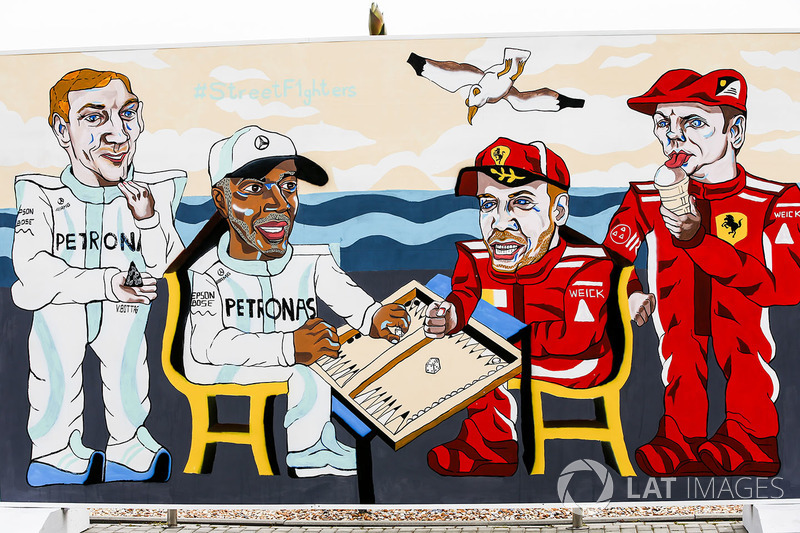 Resim, Valtteri Bottas, Mercedes AMG F1, Lewis Hamilton, Mercedes AMG F1, Sebastian Vettel, Ferrari, Kimi Raikkonen, Ferrari