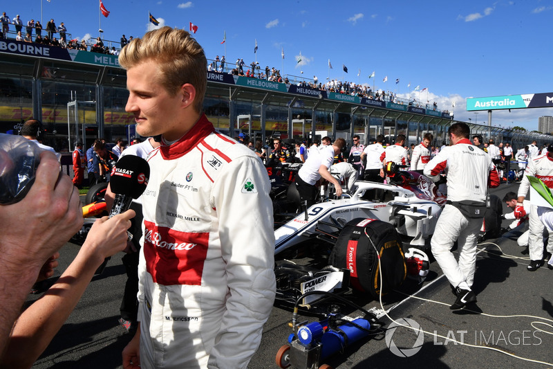 Marcus Ericsson, Sauber on the grid