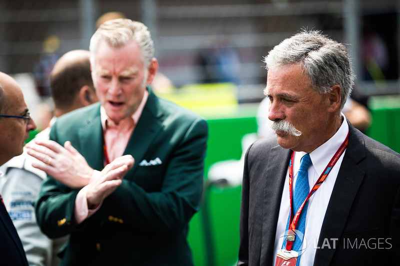 Sean Bratches, director comercial de la F1, Chase Carey, jefe de la F1