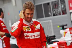 Second place Sebastian Vettel, Ferrari