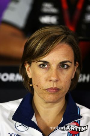 Claire Williams, directrice-adjointe Williams lors de la conférence de presse de la FIA