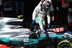 Valtteri Bottas, Mercedes-Benz F1 W08 en parc ferme