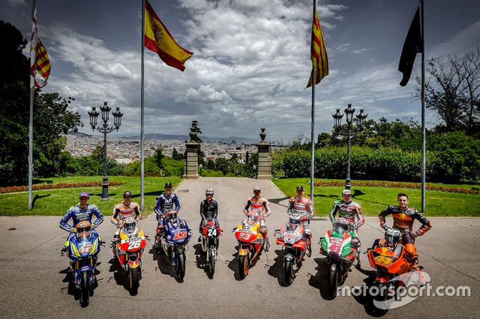 Salvador Cañellas, Marc Marquez, Dani Pedrosa, Maverick Viñales, Jorge Lorenzo, Alex Rins, Pol Espargaro, Aleix Espargaro