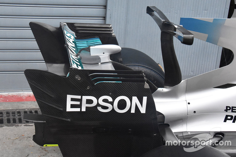 Aileron arrière de la Mercedes AMG F1 W08