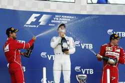 Podium: 1. Valtteri Bottas, Mercedes AMG F1; 2. Sebastian Vettel, Ferrari; 3. Kimi Räikkönen, Ferrar