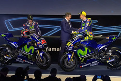 Valentino Rossi, Yamaha Factory Racing; Maverick Viñales, Yamaha Factory Racing