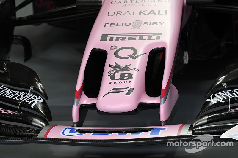 Force India VJM10, Nase, Detail