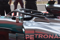 El Mercedes-Benz F1 W08 con el Halo