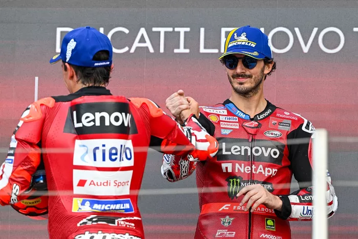 Francesco Bagnaia, Ducati Team, Marc Márquez, Ducati Team