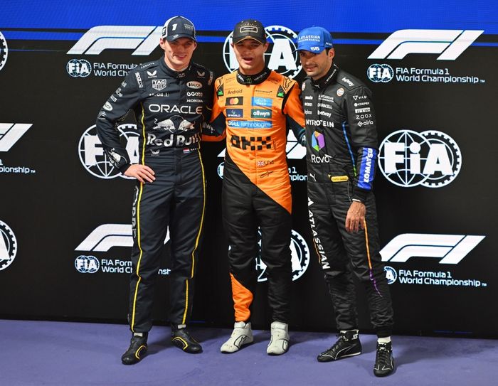 Lando Norris, McLaren, Max Verstappen, Red Bull Racing, Carlos Sainz, Williams