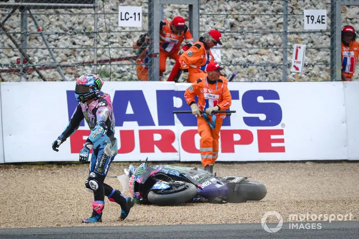 Fabio Quartararo, chute Yamaha Factory Racing