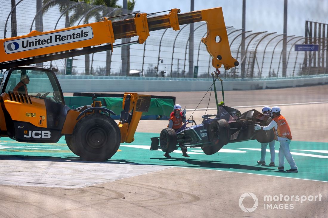 Jake Hughes, Maserati MSG Racing tras el accidente