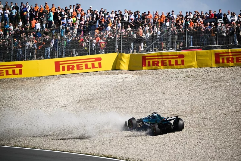 Lance Stroll, crash de l'Aston Martin Racing 
