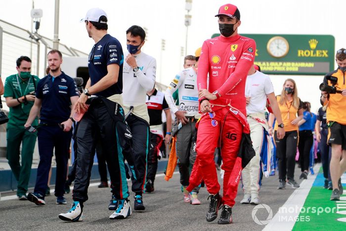 Charles Leclerc, Ferrari Alex Albon, Williams Racing 