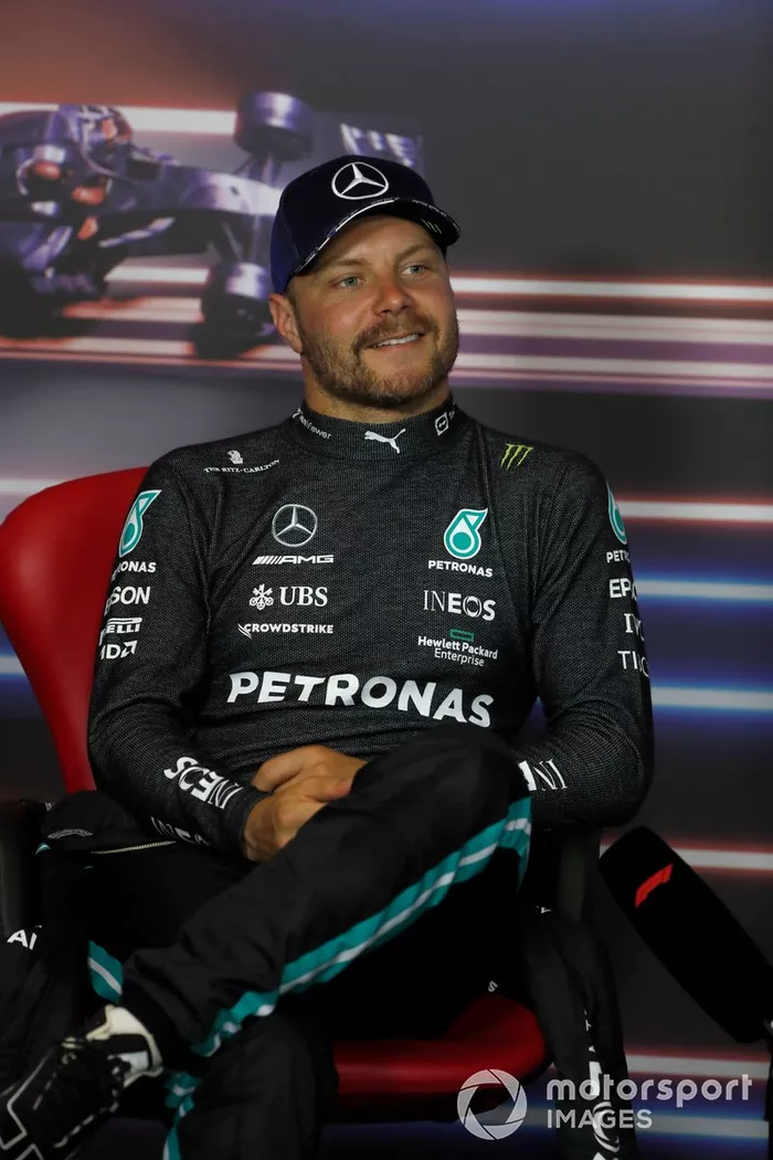 Valtteri Bottas, Mercedes, en la conferencia de prensa