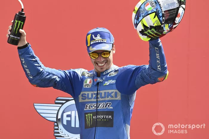 Podio: tercer lugar Joan Mir, Team Suzuki MotoGP