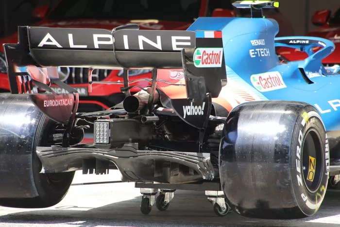 Detalle trasero del Alpine A521