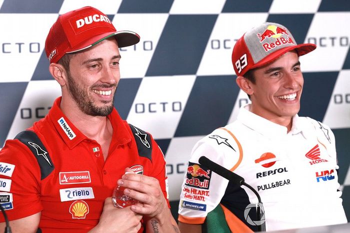 Andrea Dovizioso, Ducati Team, Marc Marquez, Repsol Honda Team