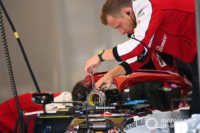 Detalle técnico del Alfa Romeo Racing C39
