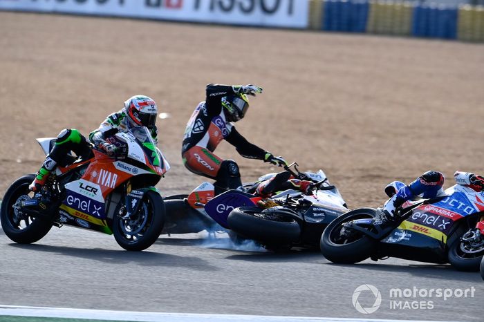 Caída de Xavier Simeon, LCR E-Team