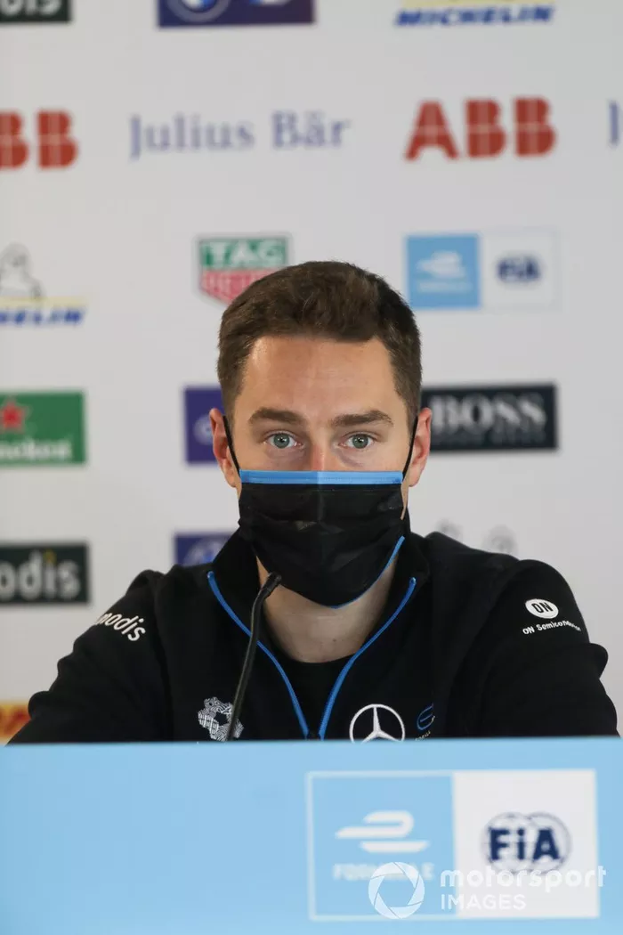 Stoffel Vandoorne, Mercedes Benz EQ, in the press conference