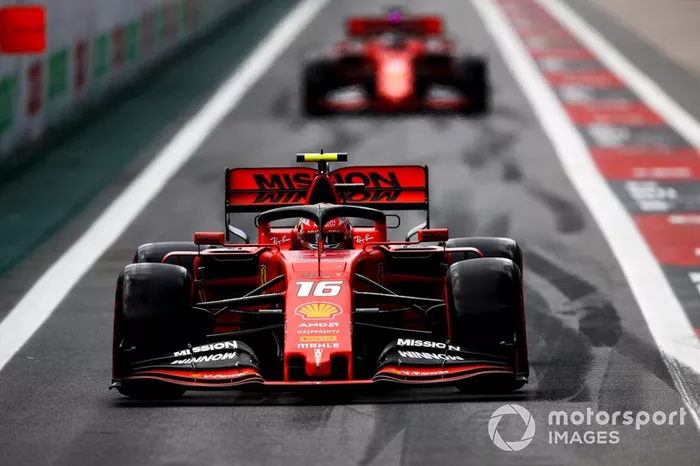 Charles Leclerc, Ferrari SF90 e Sebastian Vettel, Ferrari SF90 
