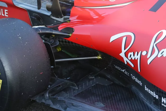 Ferrari SF1000 side floor detail