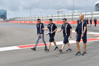 Esteban Ocon, Racing Point Force India F1 Team walks the track
