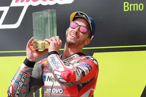 Podium : le vainqueur Andrea Dovizioso, Ducati Team