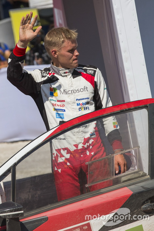 Le vainqueur Ott Tänak, Toyota Gazoo Racing WRT Toyota Yaris WRC