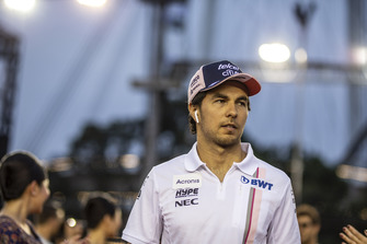 Sergio Perez, Racing Point Force India F1 Team on the drivers parade