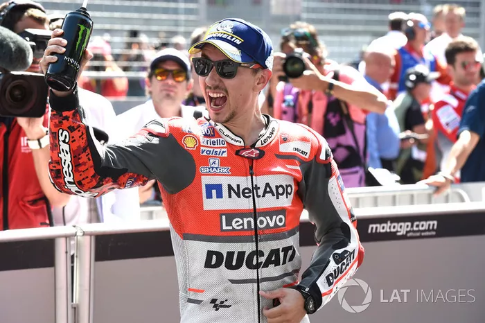 Ganador de la carrera Jorge Lorenzo, Ducati Team