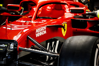 Philip Morris Mission Winnow branding on the Ferrari SF71H