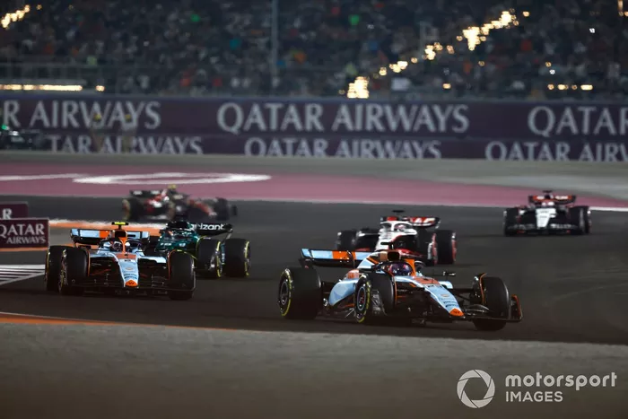 Alex Albon, Williams FW45, Logan Sargeant, Williams FW45, Lance Stroll, Aston Martin AMR23