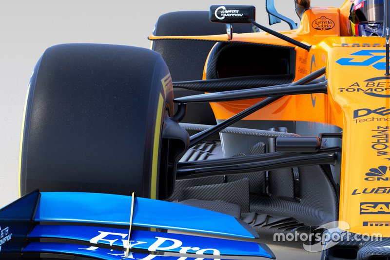 Detalle del McLaren MCL34