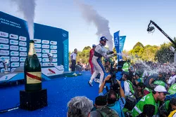 Podium: Winner Sam Bird, DS Virgin Racing Formula E Team; second place Sébastien Buemi, Renault e.Dams; thrid place Lucas di Grassi, ABT Schaeffler Audi Sport
