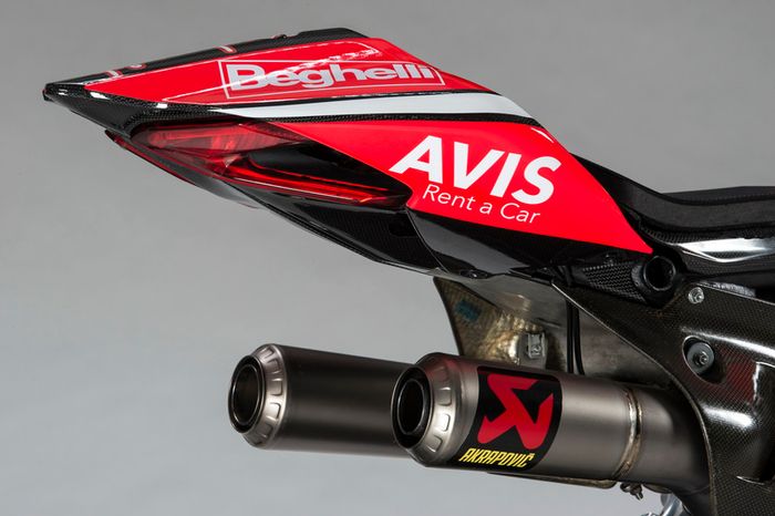 Detalle de la moto de Marco Melandri, Ducati Team