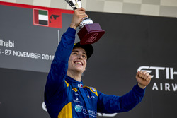 Podium: Race winner Jake Hughes, DAMS