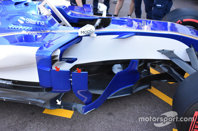 Sauber C36, detalle