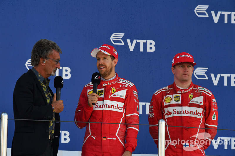 Ferrari volvió a tener a sus dos pilotos en el podio