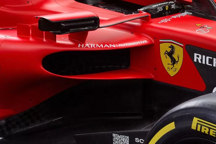 Ferrari SF-23. Detalle lateral
