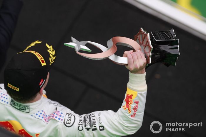 Podio: segundo lugar Max Verstappen, Red Bull Racing